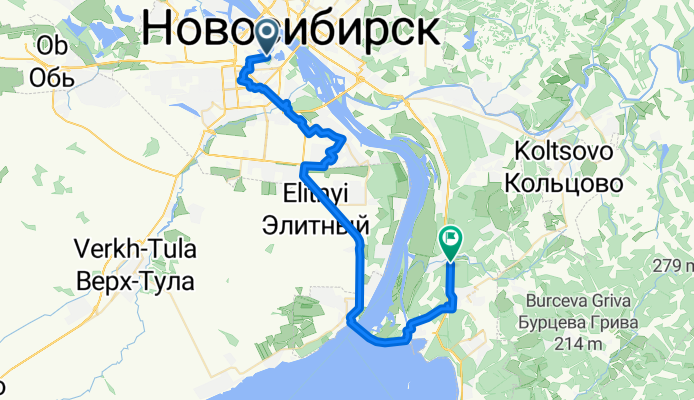 От улица Большая до территория Казарма километр