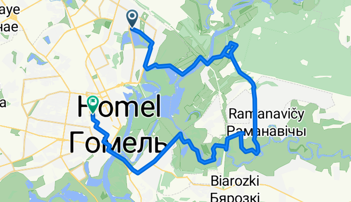 улица Каменщикова, Гомель до Привокзальная улица, Гомель