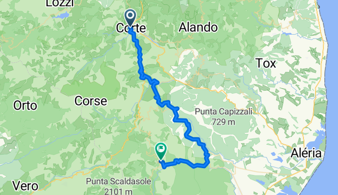 Cours Paoli, Corte à Ghisoni