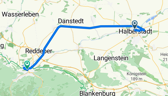 Georgenstraße, Halberstadt nach Ilsenburger Straße, Wernigerode