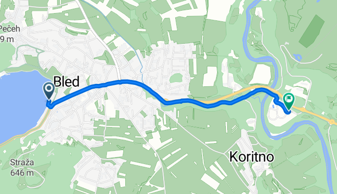 Cesta Svobode, Bled nach Regionalna Cesta 209, Lesce