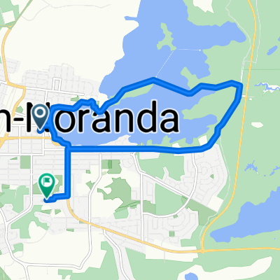 Av Horne, Rouyn-Noranda à Rue des Oblats E, Rouyn-Noranda
