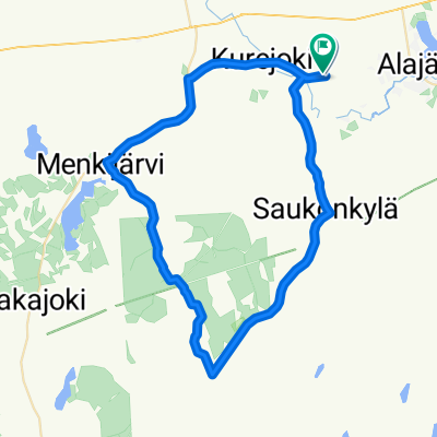 От Kurejoentie 390h до Kurejoentie 390h