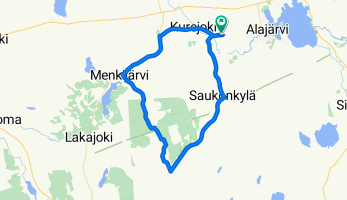 От Kurejoentie 390h до Kurejoentie 390h