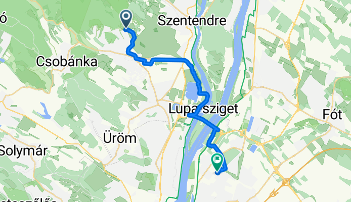 Susnyár dűlő, Pomáz - Káposztásmegyeri út, Budapest