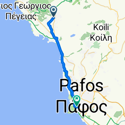 Michalaki Kyprianou Avenue, Pegeia to Leoforos Spirou Kyprianou, Paphos