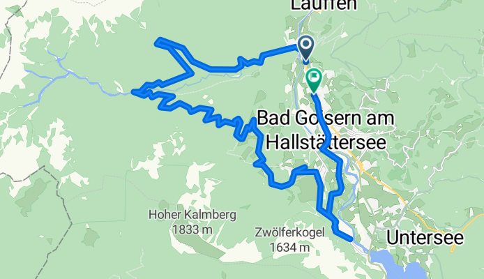 Bundesstraße, Bad Goisern am Hallstättersee nach Untere Marktstraße, Bad Goisern am Hallstättersee