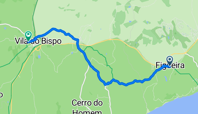 Route to Peixe De Sagres