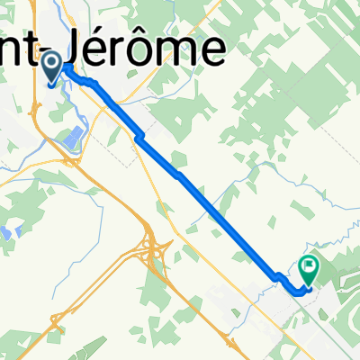 Rue Blanchard, Saint-Jérôme à Rue Louis-Hémon, Mirabel