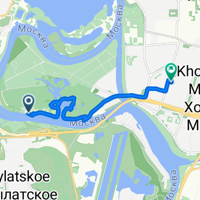 Район Хорошево-Мневники, Москва до улица Генерала Глаголева, Москва