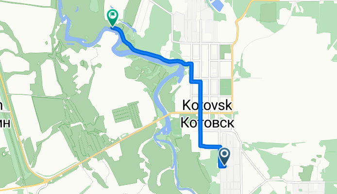 От улица Народная до Неизвестная Дорога