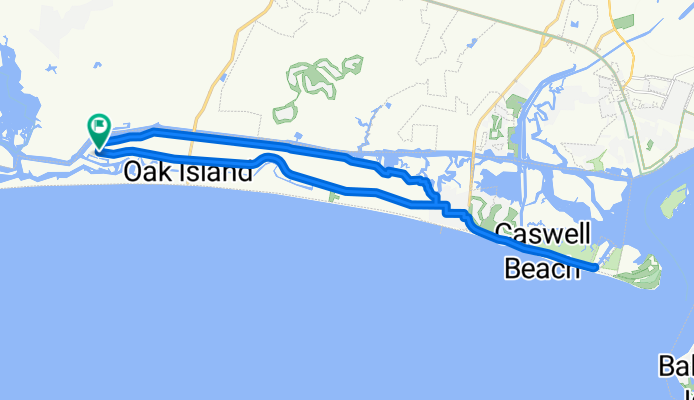 Route in Oak Island