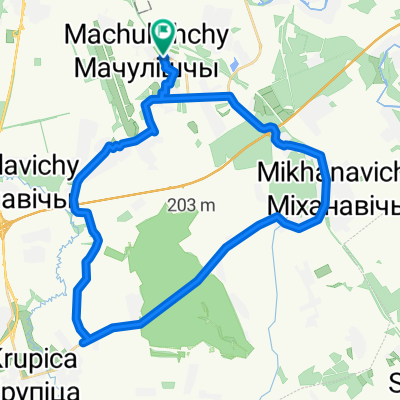 Лесная улица, Мачулищи до Молодёжная улица, Мачулищи