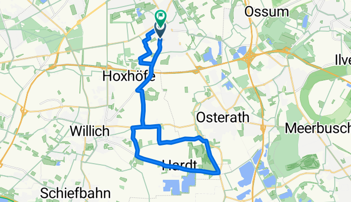 Willicher Straße, Krefeld nach Vaaßenweg, Krefeld