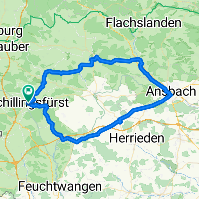 Schillingsfürst, Kloster Sulz, Aurach, Ansbach, Lehrberg, Colmberg, Schillingsfürstrholz, Leutershausen, Schillingsfürst
