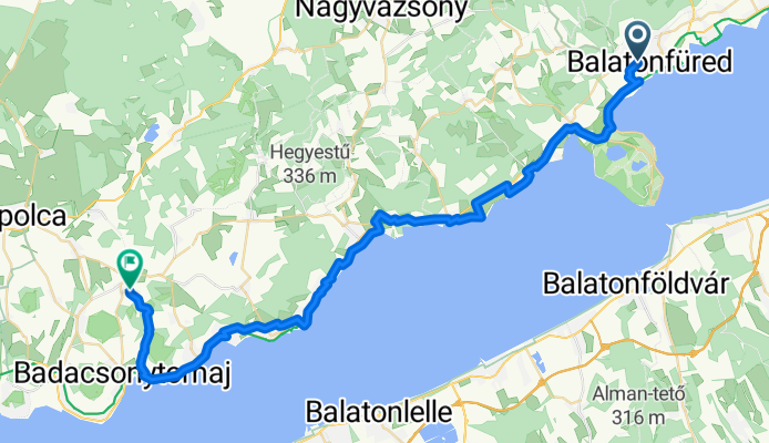 Zrínyi Miklós utca, Balatonfüred - Rózsadomb utca, Káptalantóti