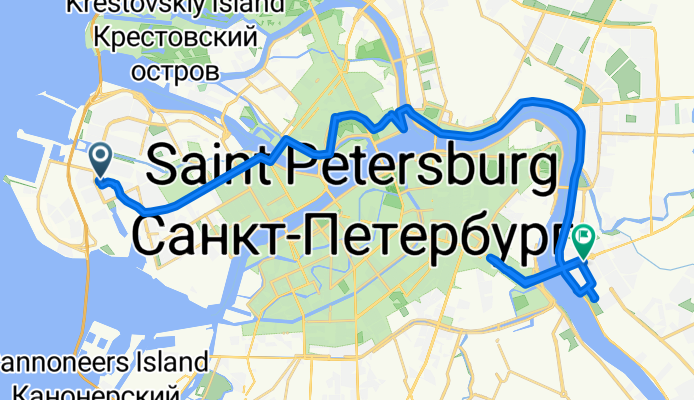 Кораблестроителей улица, Санкт-Петербург до улица Стахановцев, Санкт-Петербург