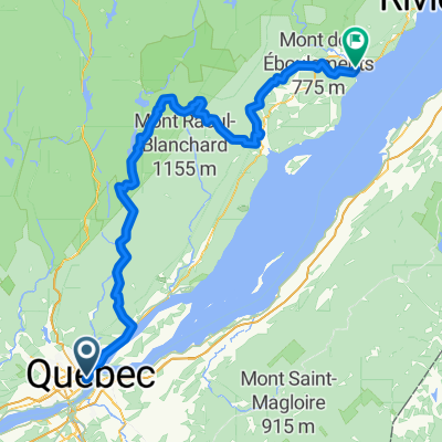 Rue de la Couronne, Quebec City to Boul de Comporté, La Malbaie