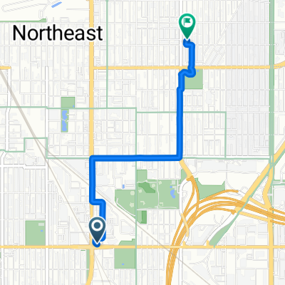 Broadway St NE, Minneapolis to NE Ulysses St, Minneapolis