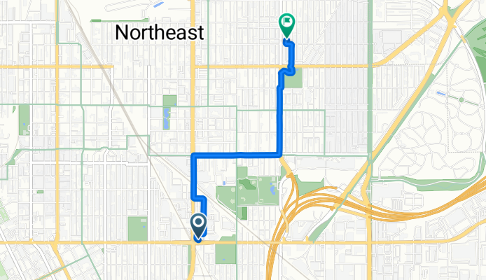 Broadway St NE, Minneapolis to NE Ulysses St, Minneapolis