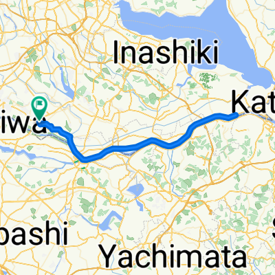 利根川下り往復80km
