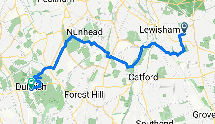 Eton Grove, London to Dulwich Common, London