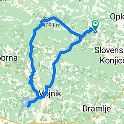 Route to Terme Zreče