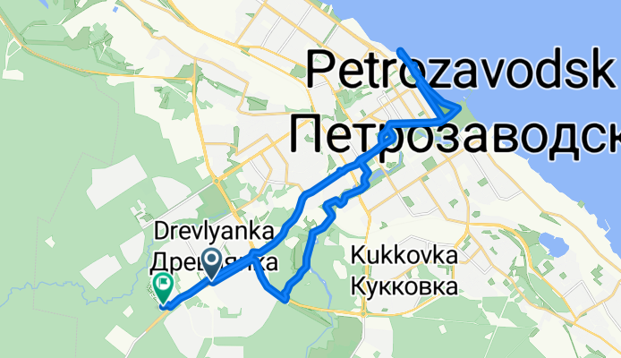 Лососинское шоссе, Петрозаводск до Чистая улица, Петрозаводск