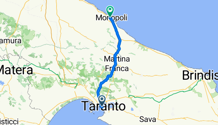 Taranto to Monopoli