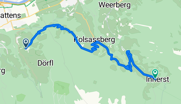 Birchach, Wattenberg nach Innerberg, Weerberg