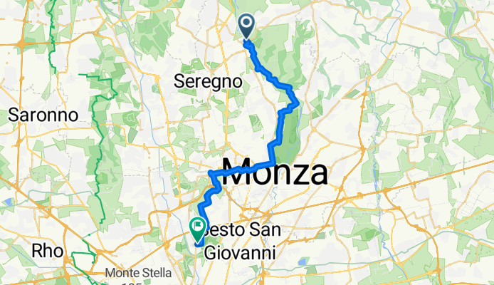 Via Isonzo, Карате-Брианца до Via Vittorio Veneto, Брессо