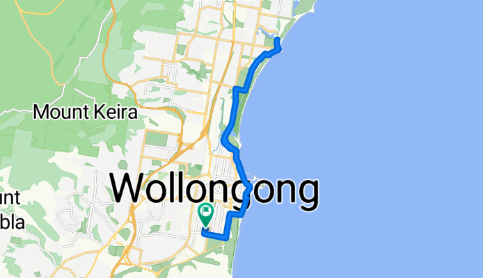 Kenny St, Wollongong to Kenny St, Wollongong