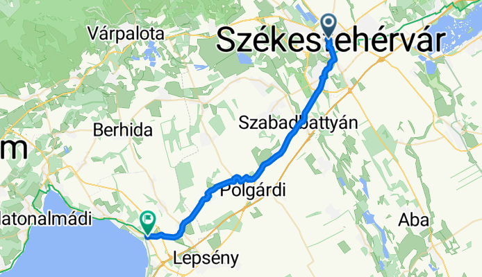 Színház utca, Székesfehérvár to 71-es főút, Balatonakarattya