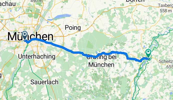 August-Kühn-Straße, München nach Im Hag, Wasserburg am Inn
