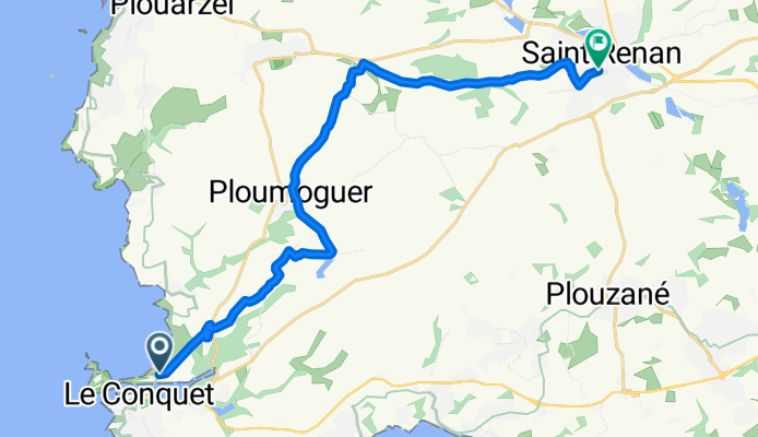 Cosquies, Le Conquet nach Rue Saint-Mathieu, Saint-Renan