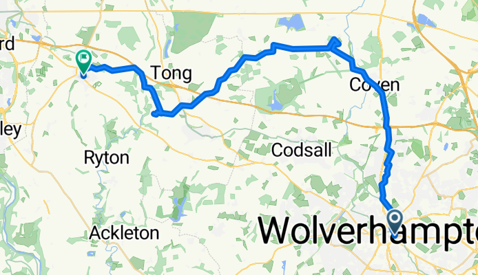 16 Wolverhampton - Brewood - Cosford - Shifnal