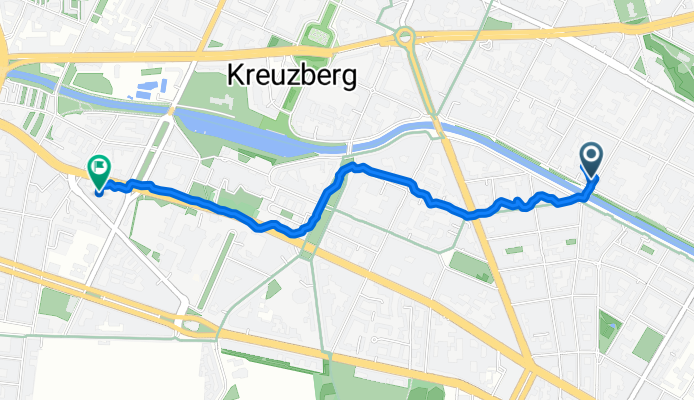 Ohlauer Straße, Berlin nach Urbanstraße, Berlin
