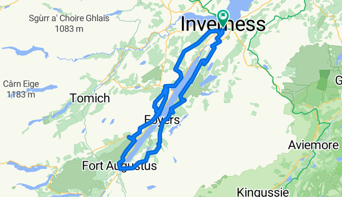 The Loch Ness 360 Cycle Trail (South of Loch Ness)