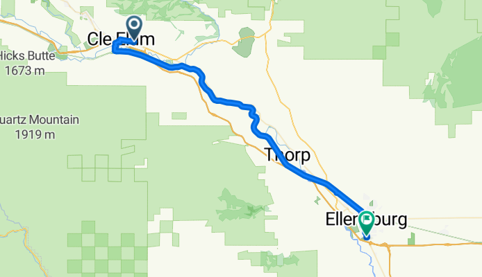 N Floral Ave, Cle Elum to S Canyon Rd, Ellensburg