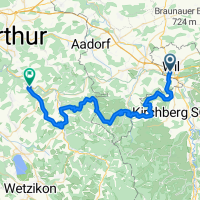 Herzschlaufe #999 E-Bike-Tour Wil Süd