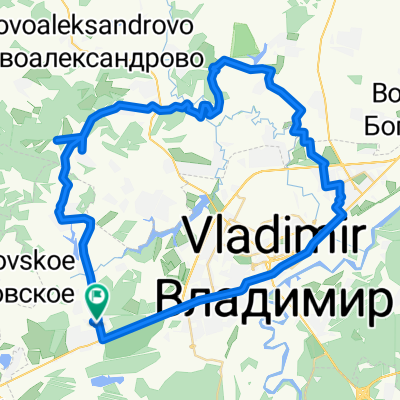 От Гвардейская улица 17, Владимир до Гвардейская улица 17, Владимир