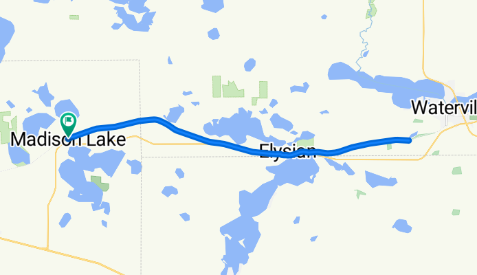 Spruce Ave, Madison Lake to Sakatah Singing Hills State Trail, Madison Lake