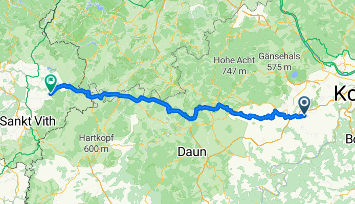 Polch nach Zur Mühle