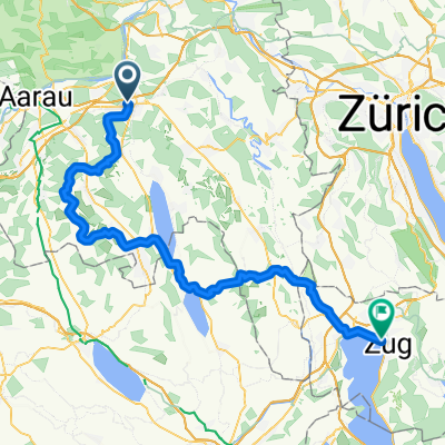 Lenzburg - Zug (70km)
