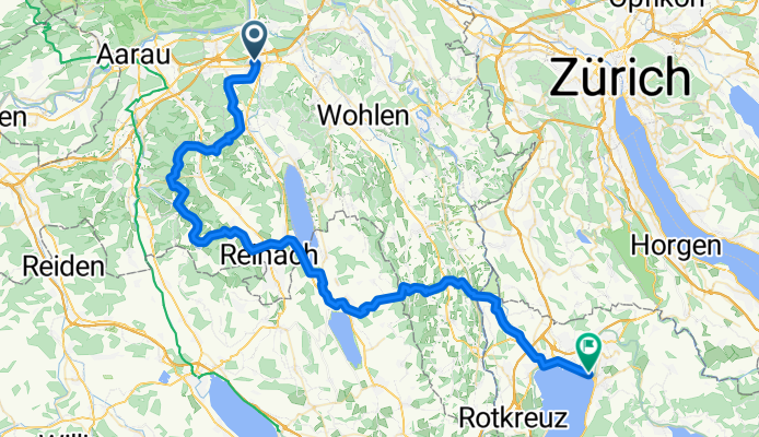Lenzburg - Zug (70km)