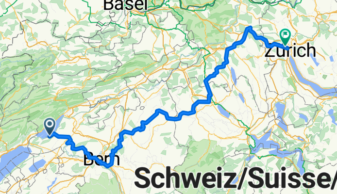 Von Lüscherz bis Zürich