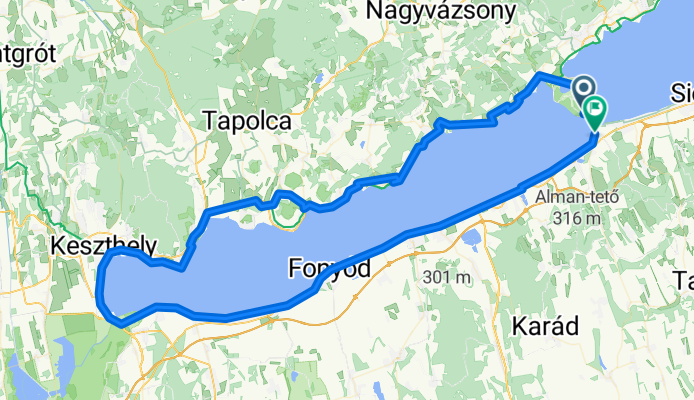 From Tihany to Szántód