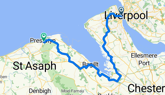 1 Liverpool ferry Wirral peninsula - Prestatyn