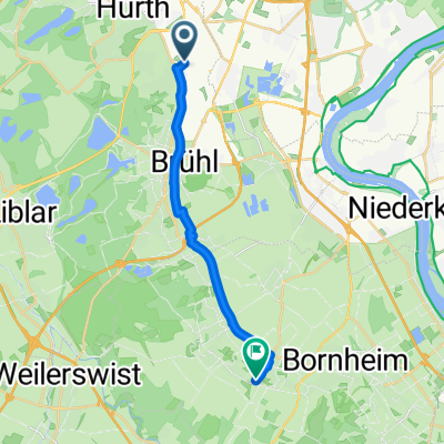 Marktweg, Hürth nach Nelkenstraße, Bornheim