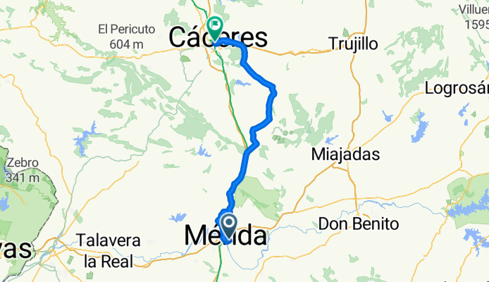 SDC 011 MERIDA - CACERES 92 km 933 - 710